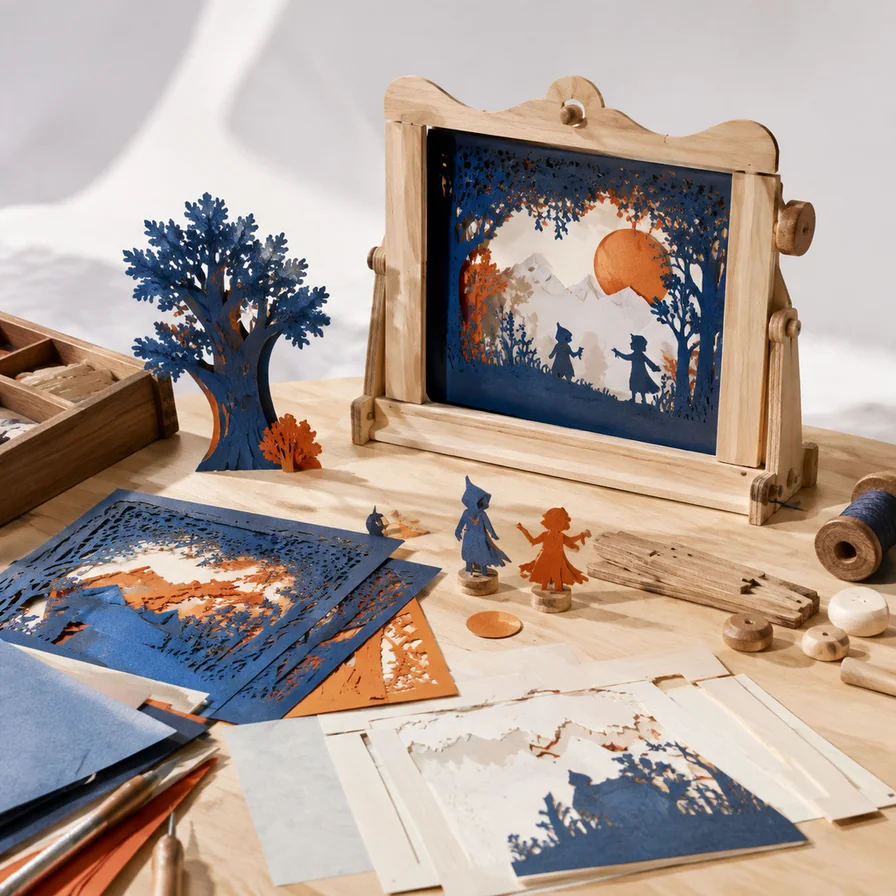 Paper theatre components